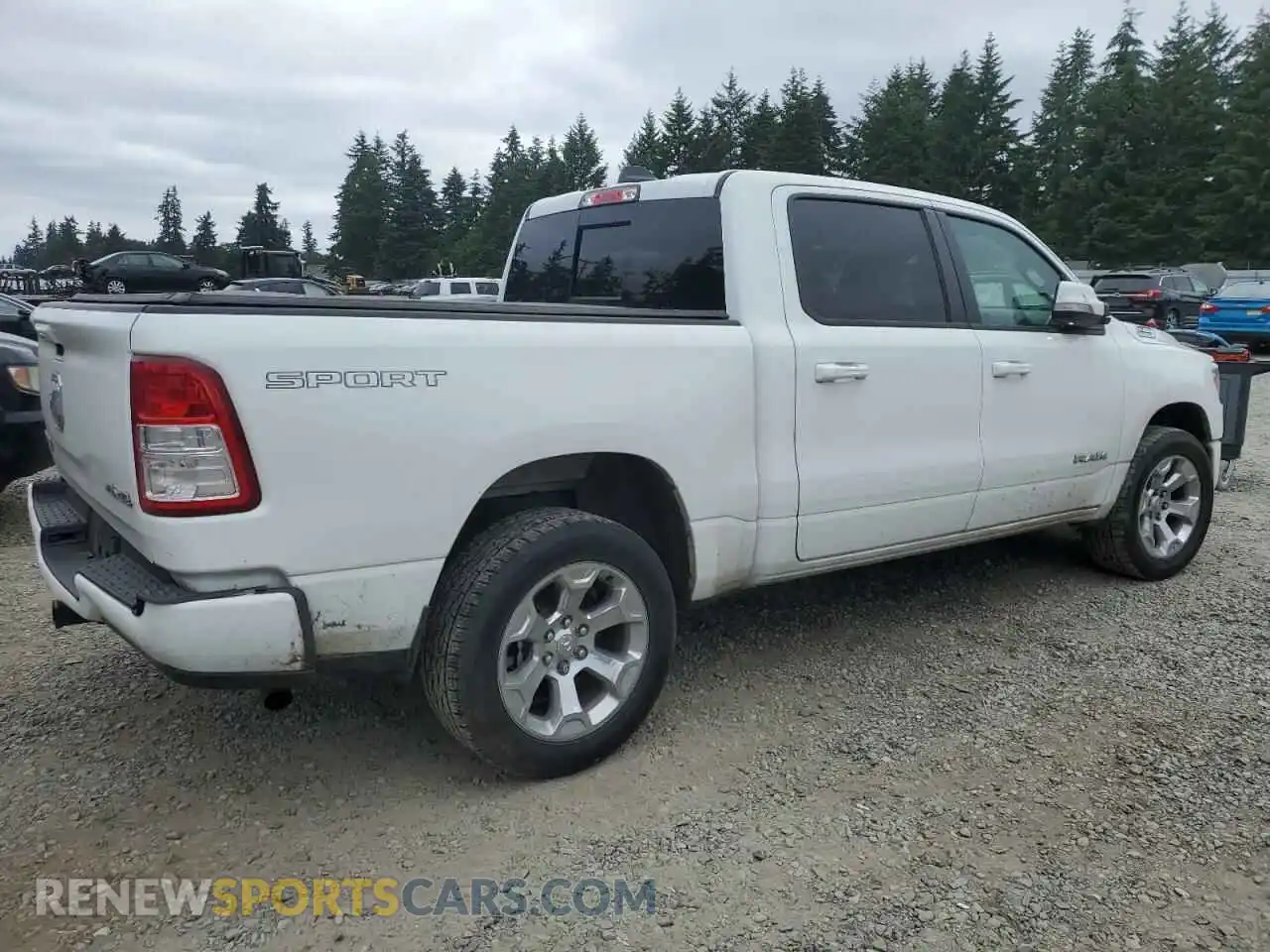 3 Photograph of a damaged car 1C6RRFFG7NN300477 RAM 1500 2022