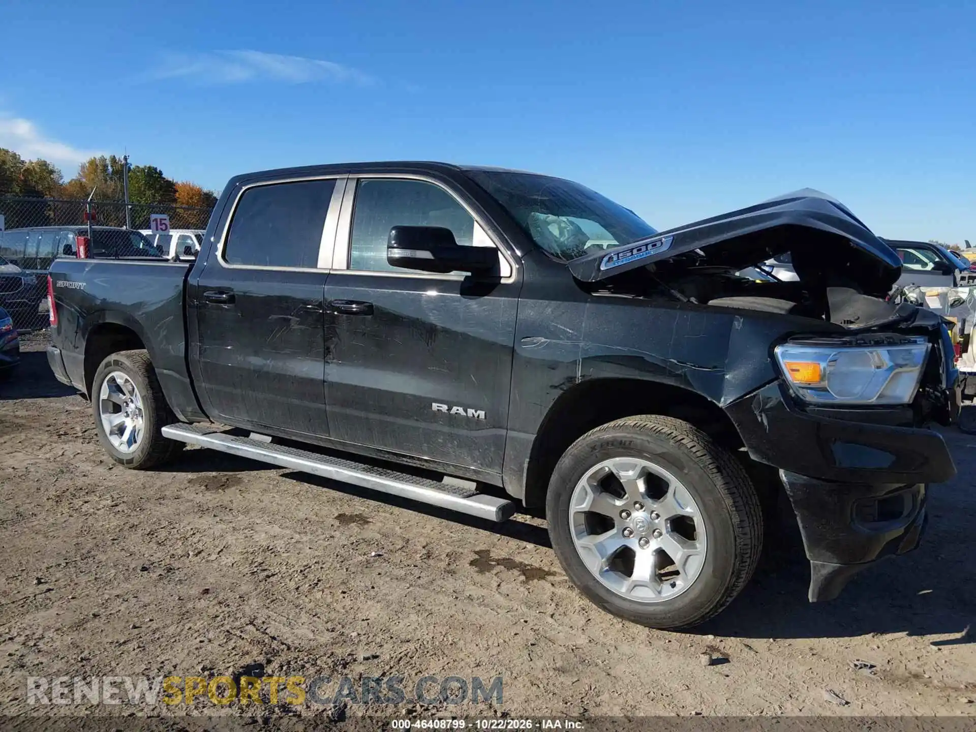 1 Photograph of a damaged car 1C6RRFFG8NN397396 RAM 1500 2022