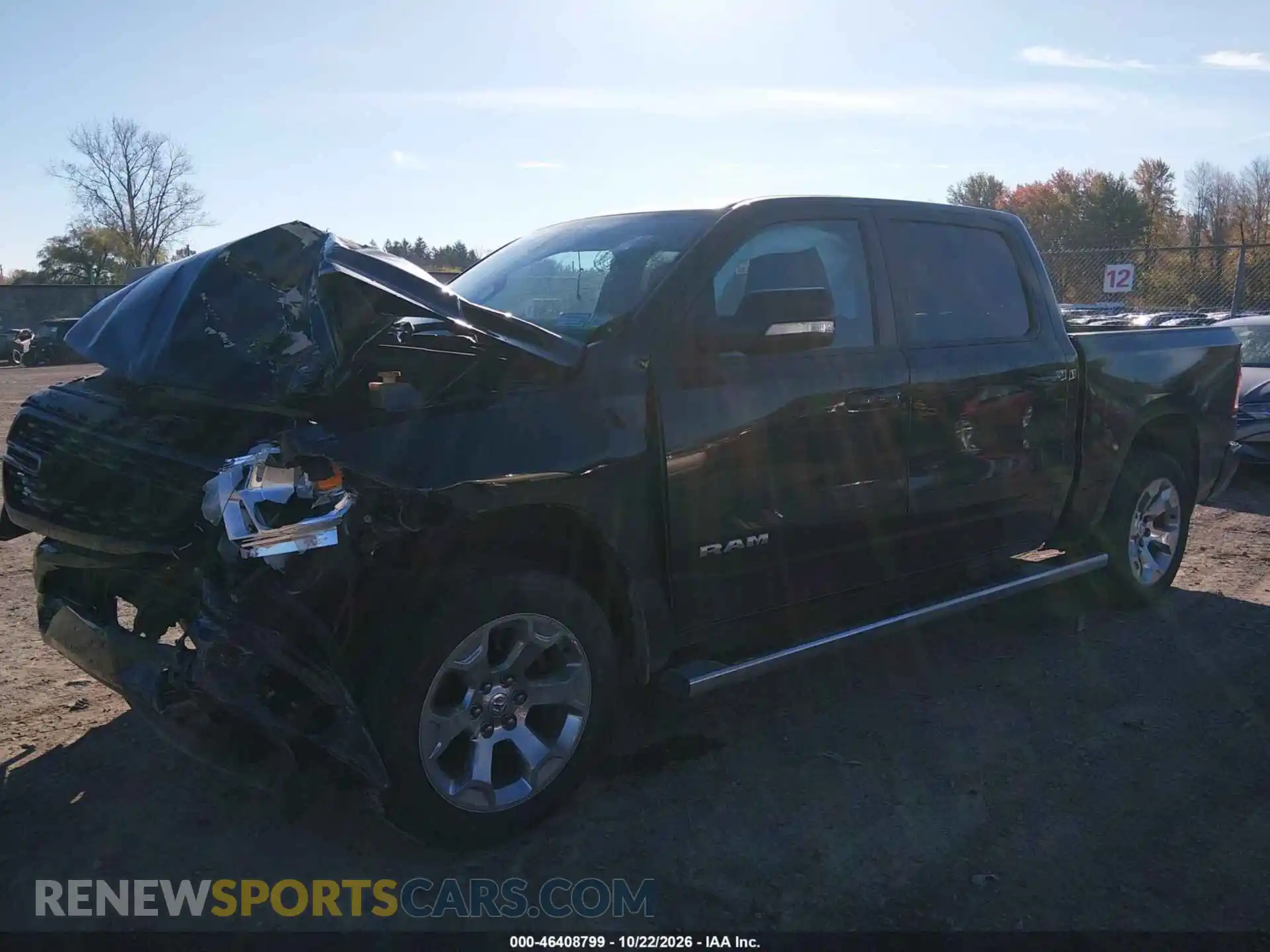 2 Photograph of a damaged car 1C6RRFFG8NN397396 RAM 1500 2022