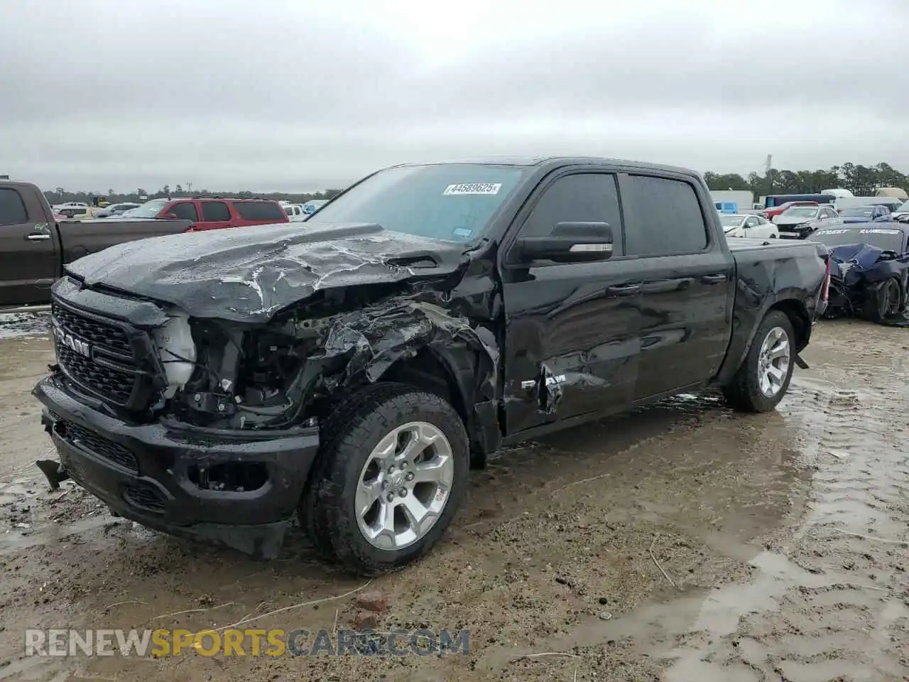 1 Photograph of a damaged car 1C6RRFFGXNN375349 RAM 1500 2022