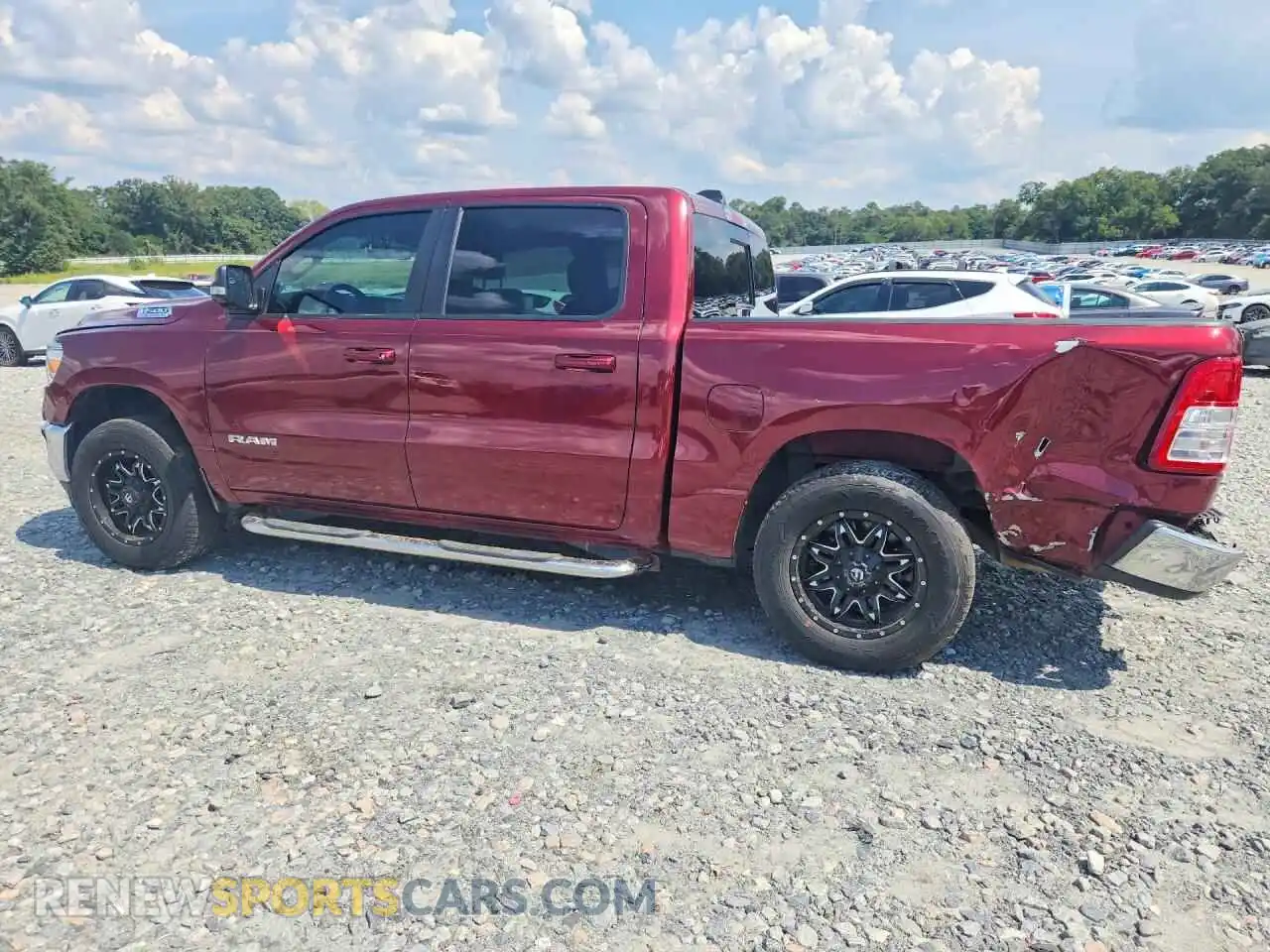 2 fotografías del automóvil dañado 1C6RRFFGXNN424517 RAM 1500 2022