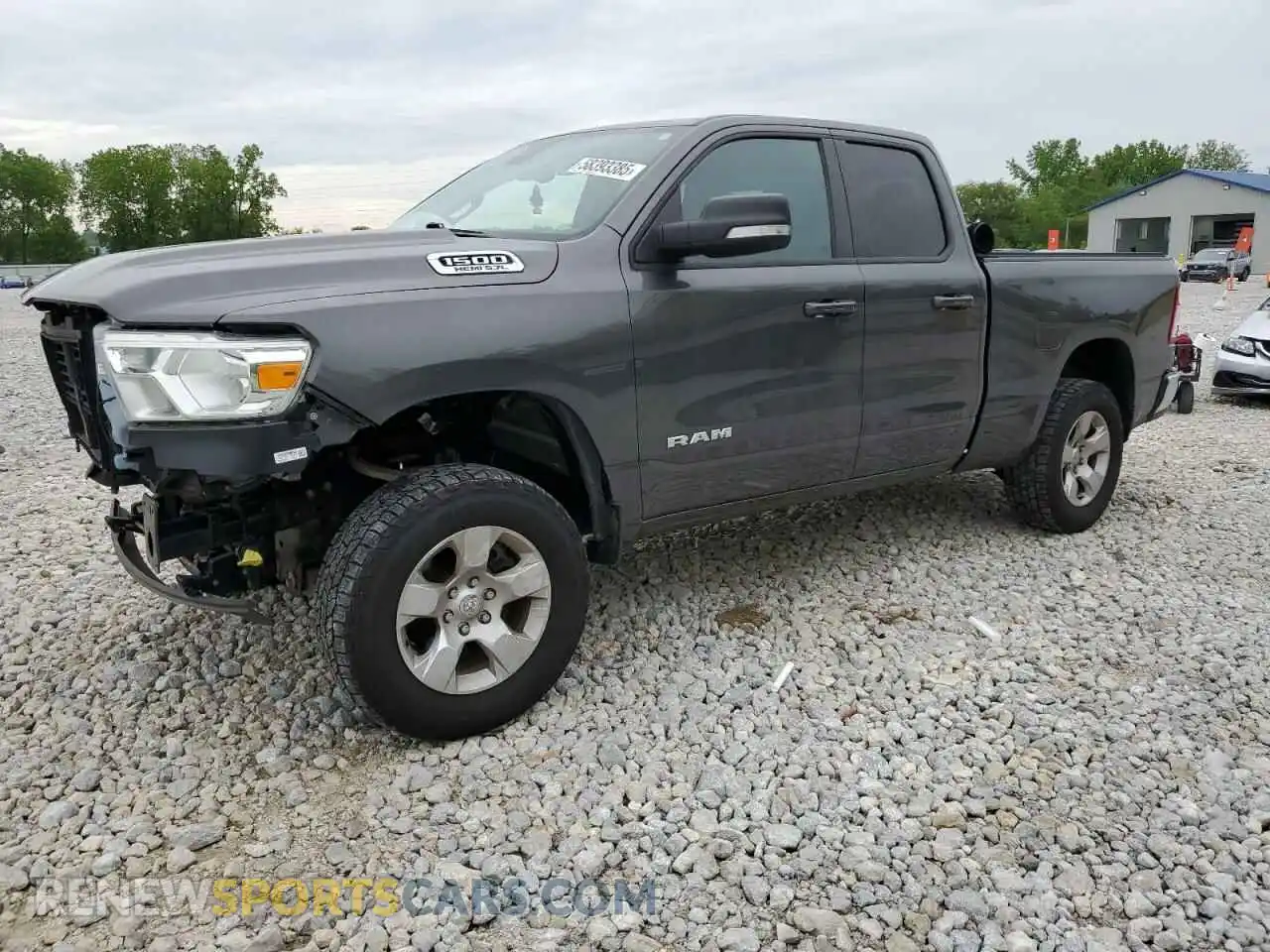 1 Photograph of a damaged car 1C6SRFBT1NN161404 RAM 1500 2022