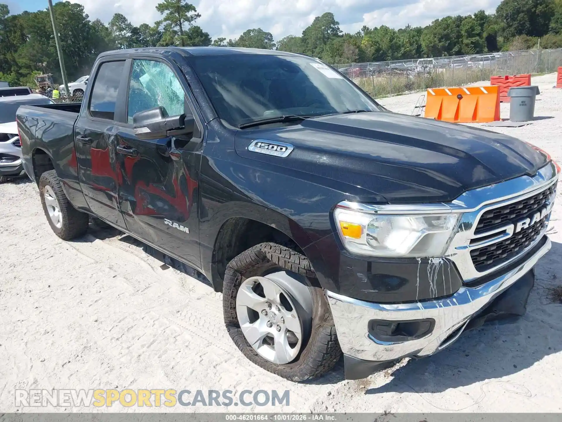 1 Photograph of a damaged car 1C6SRFBT1NN199652 RAM 1500 2022