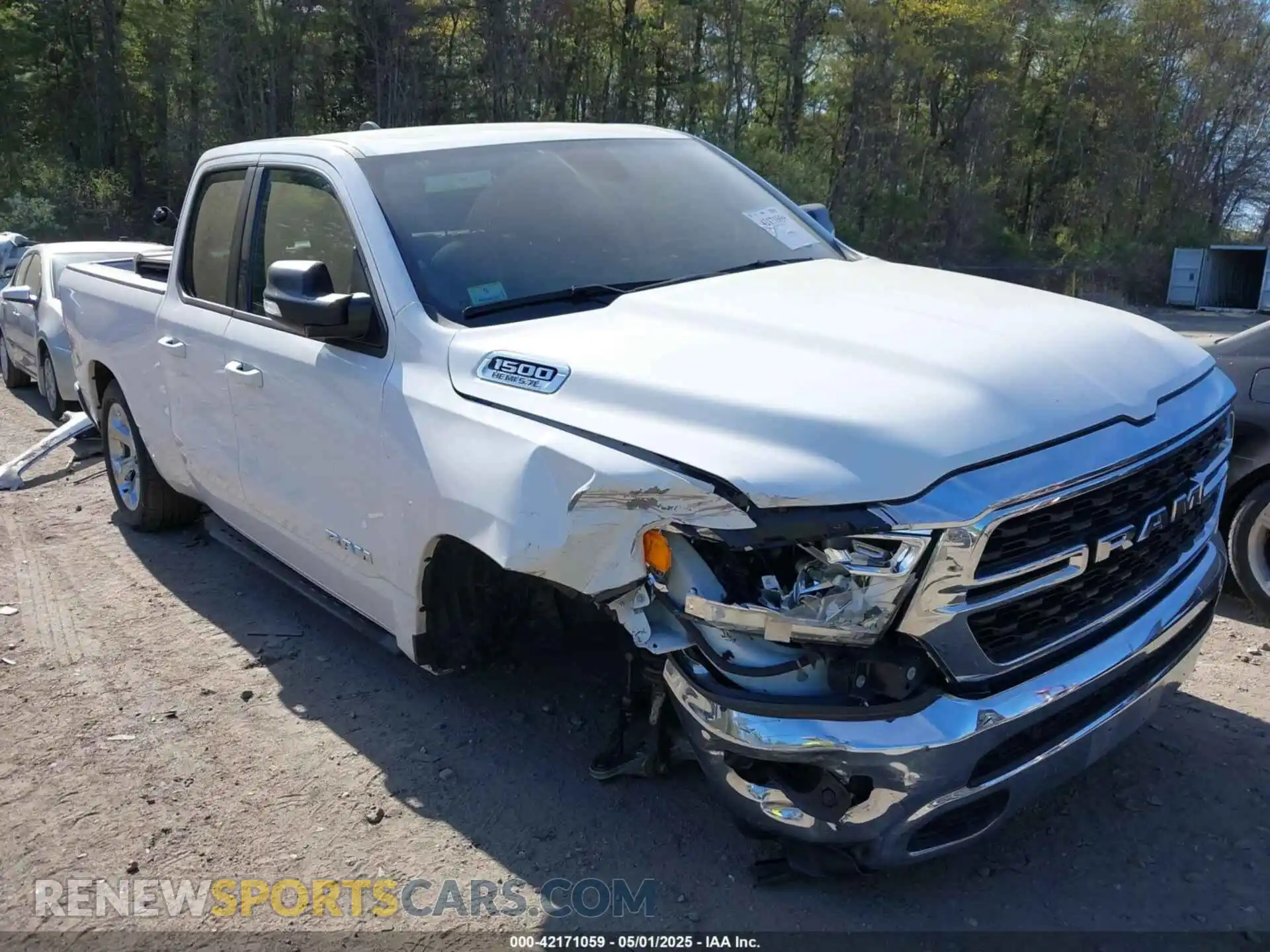 1 Photograph of a damaged car 1C6SRFBT1NN349629 RAM 1500 2022