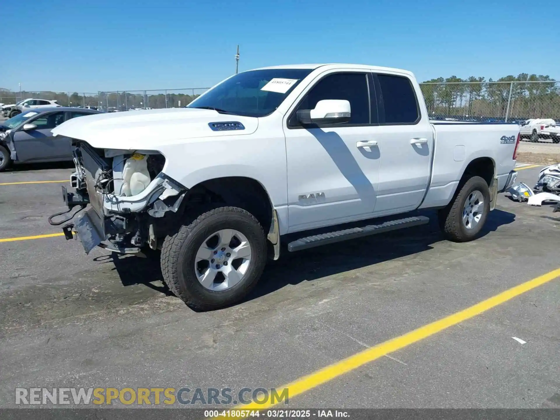2 Photograph of a damaged car 1C6SRFBT1NN389824 RAM 1500 2022