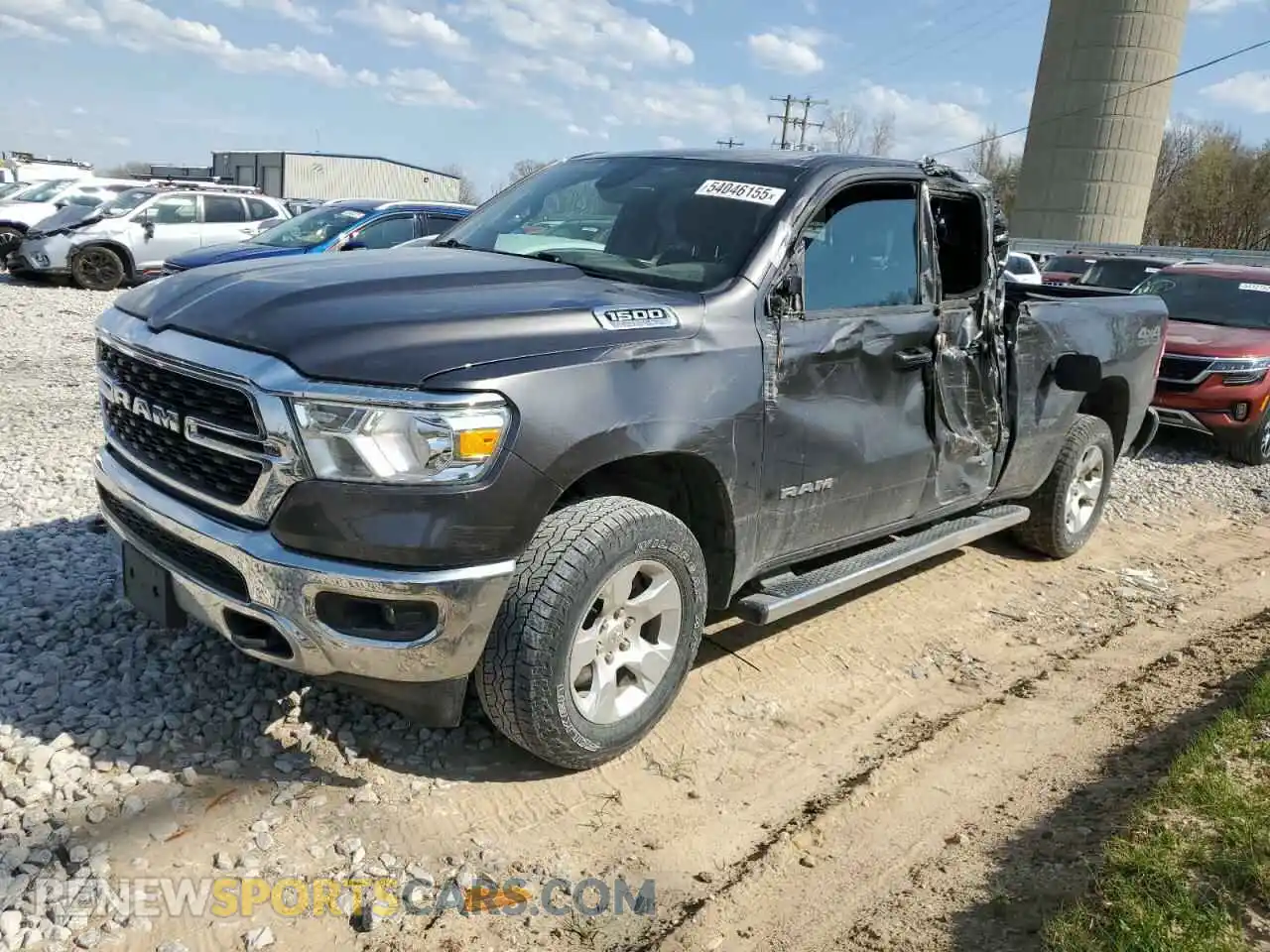 1 Photograph of a damaged car 1C6SRFBT2NN144580 RAM 1500 2022