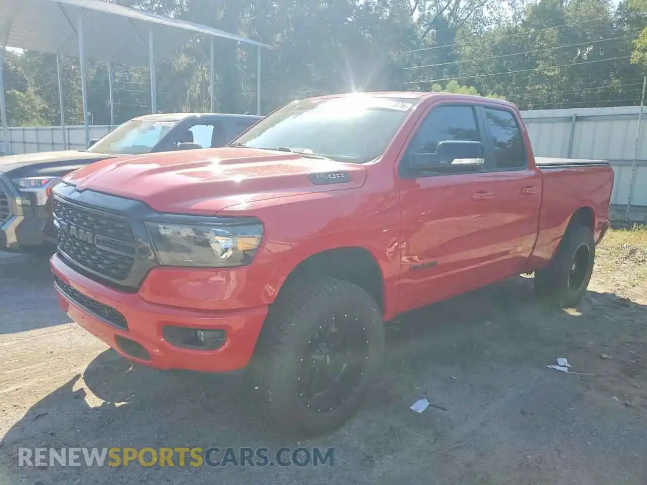 1 Photograph of a damaged car 1C6SRFBT4NN132494 RAM 1500 2022