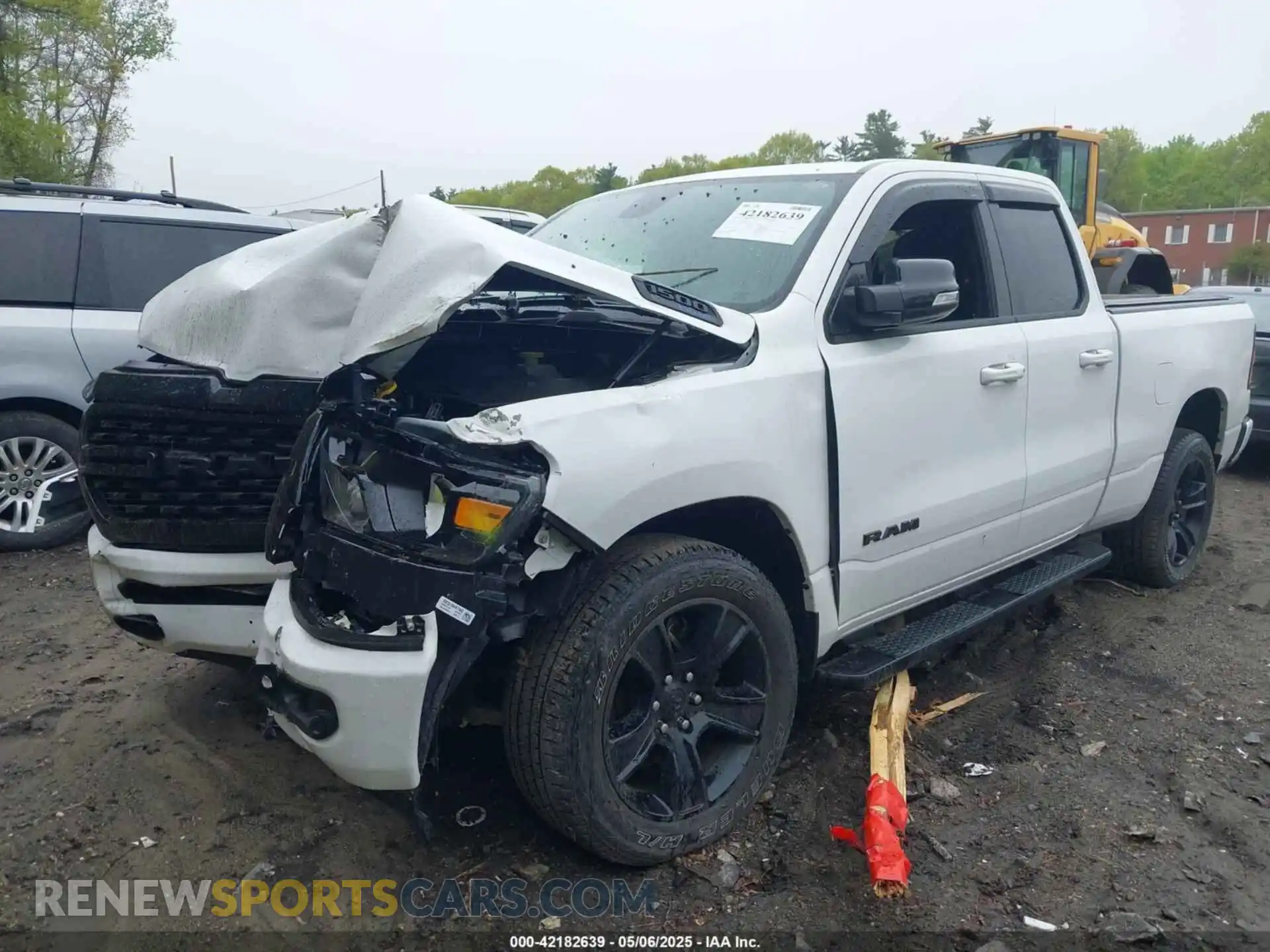 2 Photograph of a damaged car 1C6SRFBT4NN445190 RAM 1500 2022