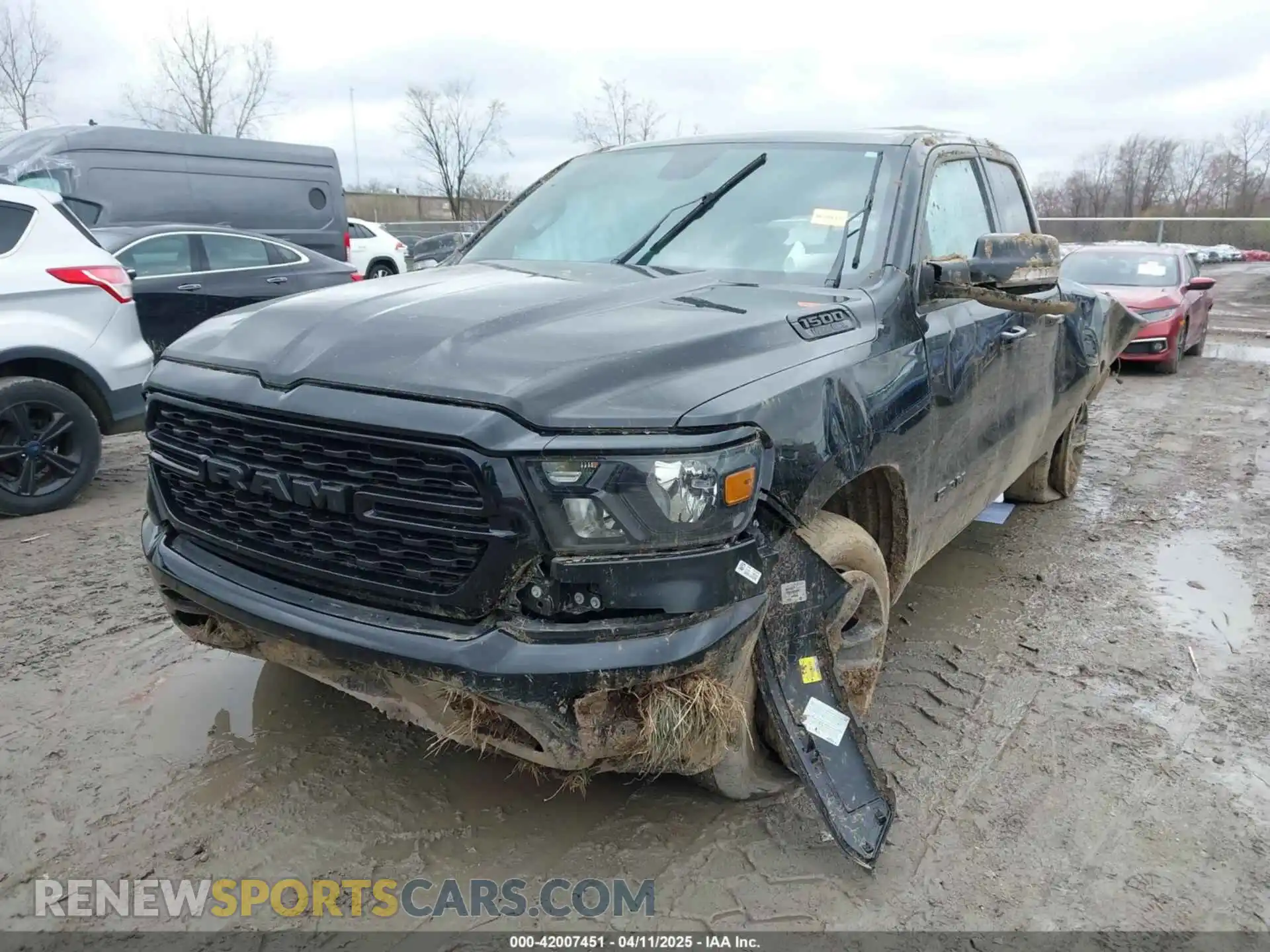 2 Photograph of a damaged car 1C6SRFBT5NN138689 RAM 1500 2022