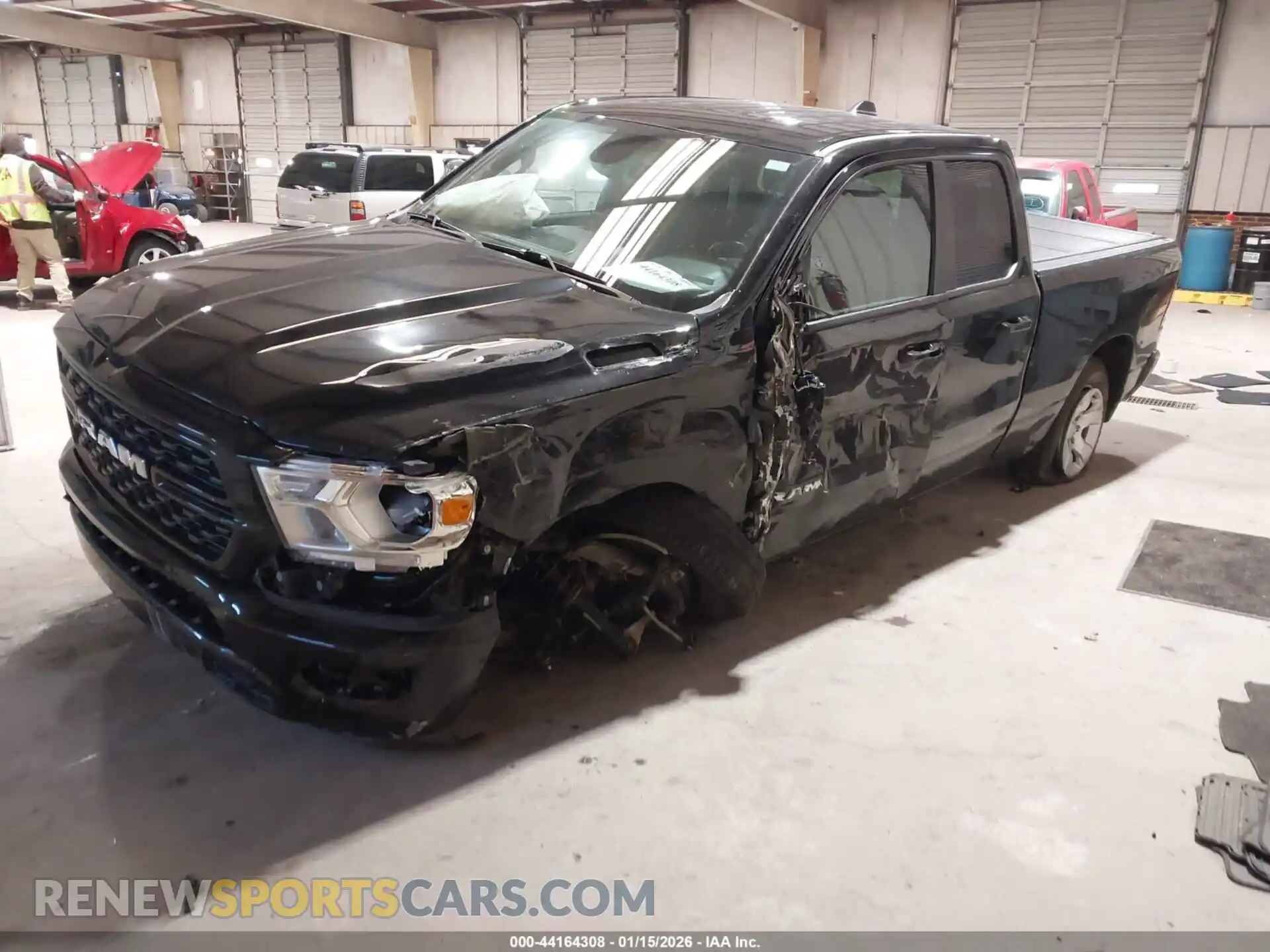 2 Photograph of a damaged car 1C6SRFBT5NN146856 RAM 1500 2022