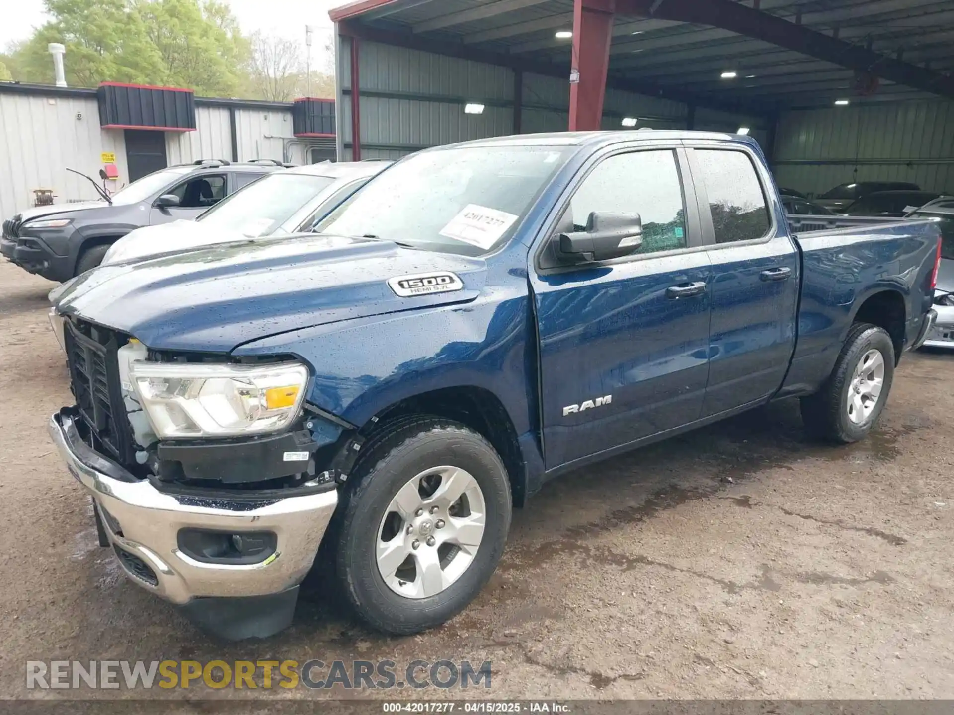 2 Photograph of a damaged car 1C6SRFBT7NN180040 RAM 1500 2022