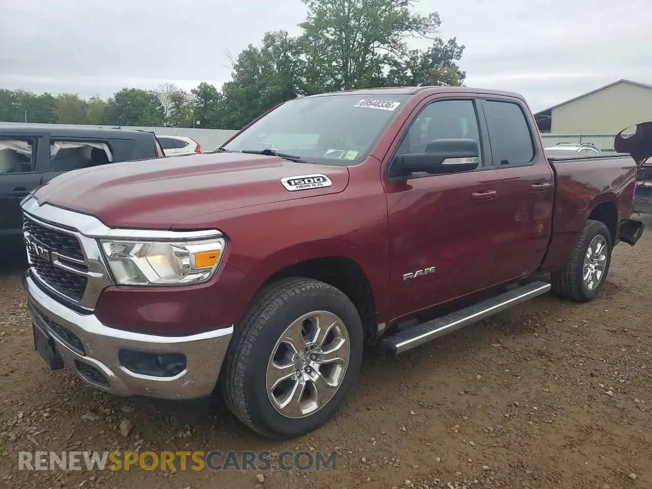 1 Photograph of a damaged car 1C6SRFBT8NN137651 RAM 1500 2022