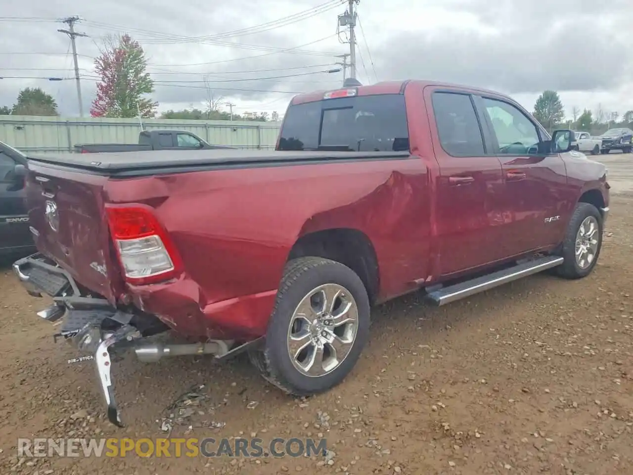 3 Photograph of a damaged car 1C6SRFBT8NN137651 RAM 1500 2022
