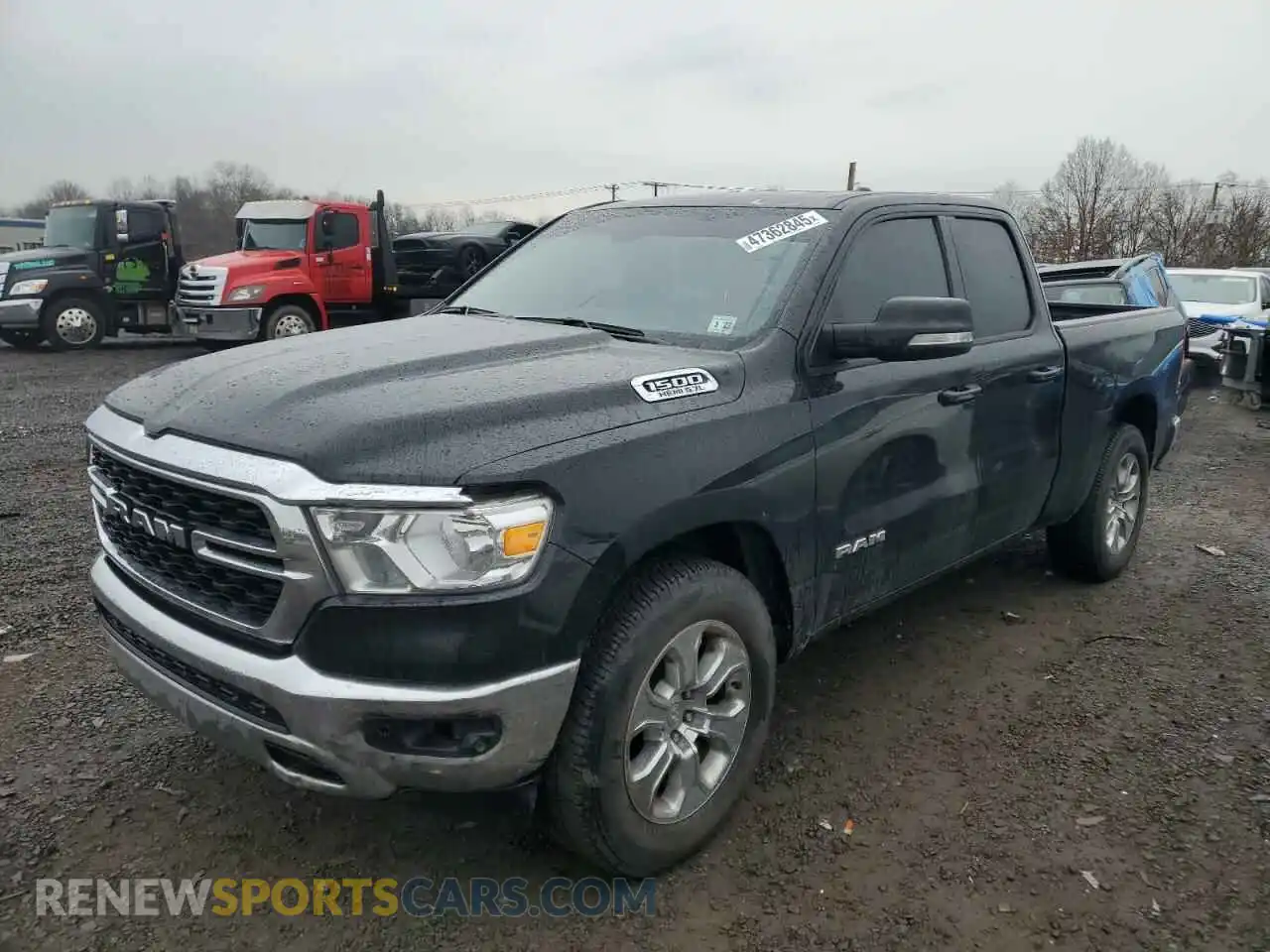 1 Photograph of a damaged car 1C6SRFBT8NN162646 RAM 1500 2022