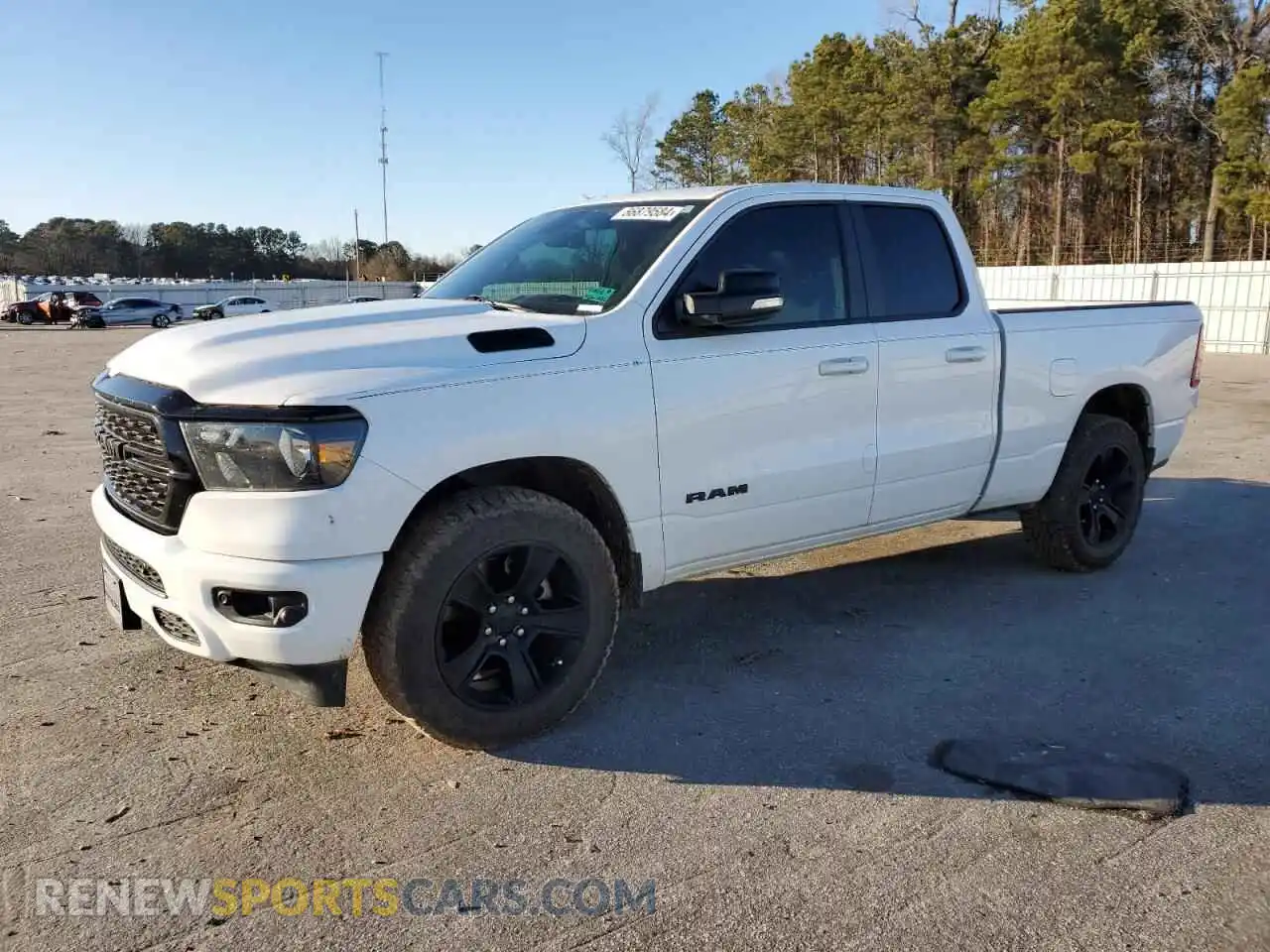 1 Photograph of a damaged car 1C6SRFBT8NN180323 RAM 1500 2022