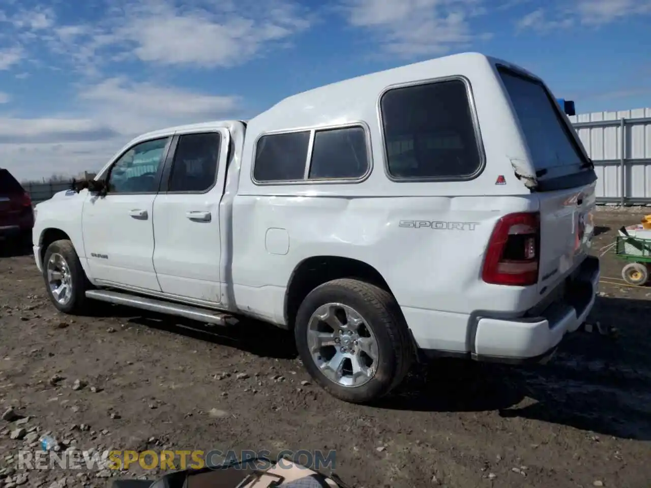 2 Photograph of a damaged car 1C6SRFBT9NN441832 RAM 1500 2022