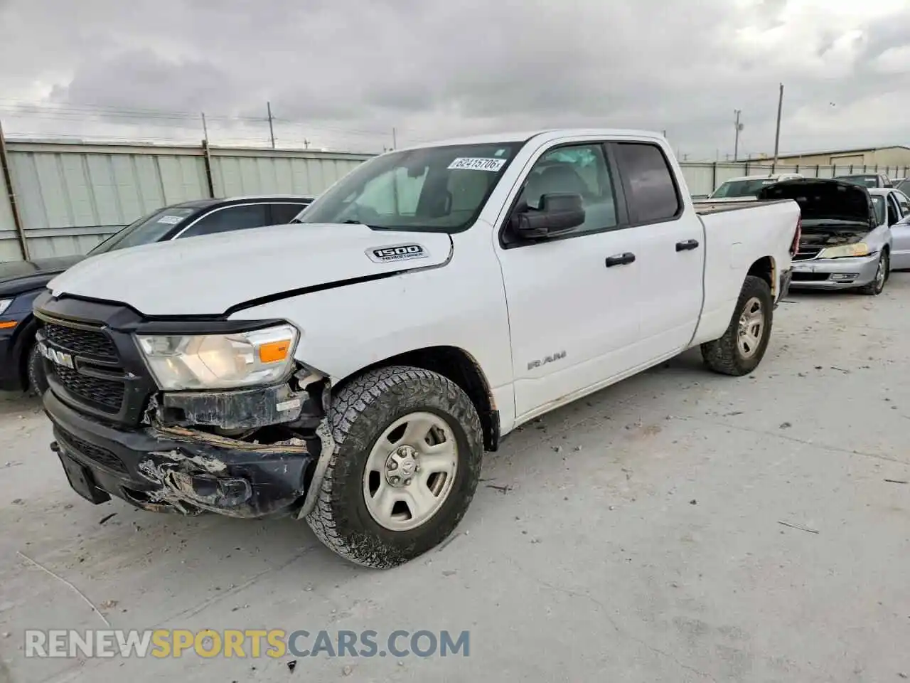 1 Photograph of a damaged car 1C6SRFCT0NN160856 RAM 1500 2022