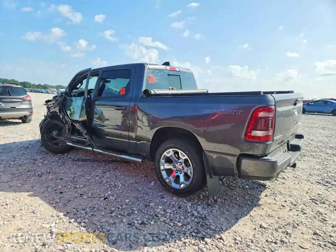 2 fotografías del automóvil dañado 1C6SRFFT0NN380252 RAM 1500 2022
