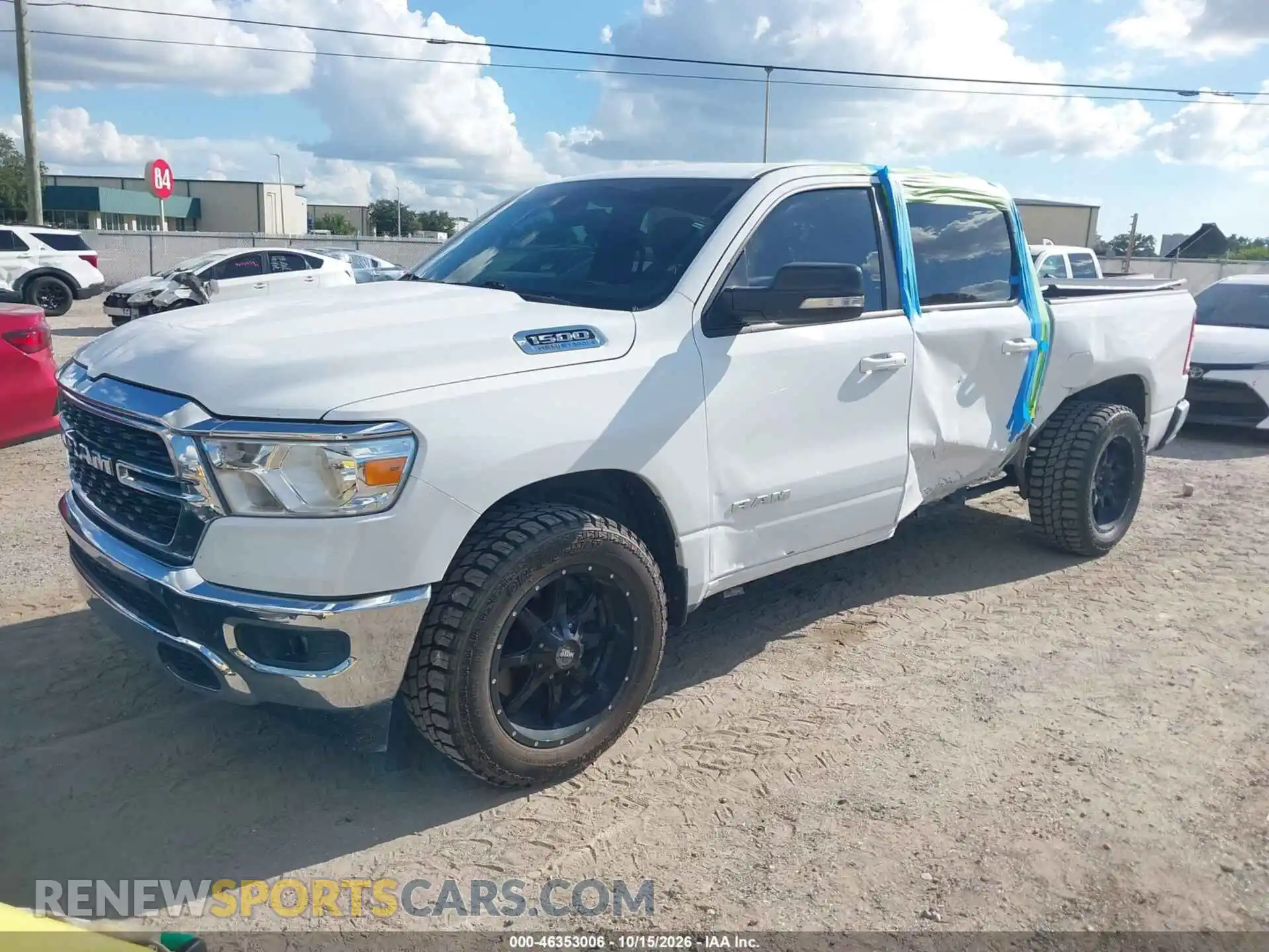 2 fotografías del automóvil dañado 1C6SRFFT1NN341010 RAM 1500 2022