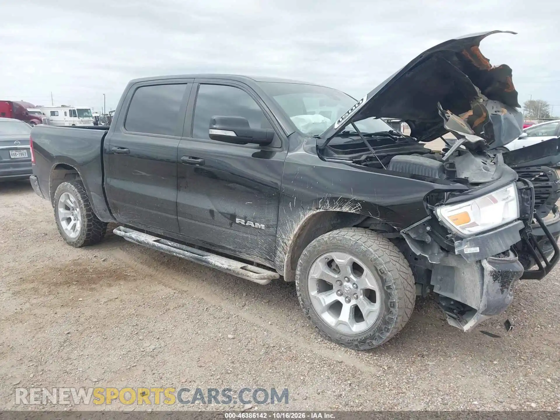 1 Photograph of a damaged car 1C6SRFFT1NN413162 RAM 1500 2022