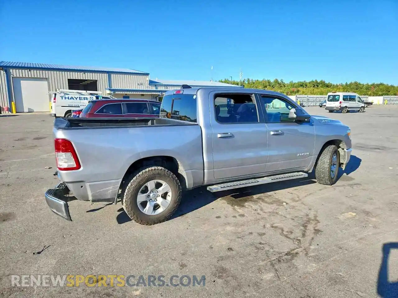 3 fotografías del automóvil dañado 1C6SRFFT1NN426395 RAM 1500 2022