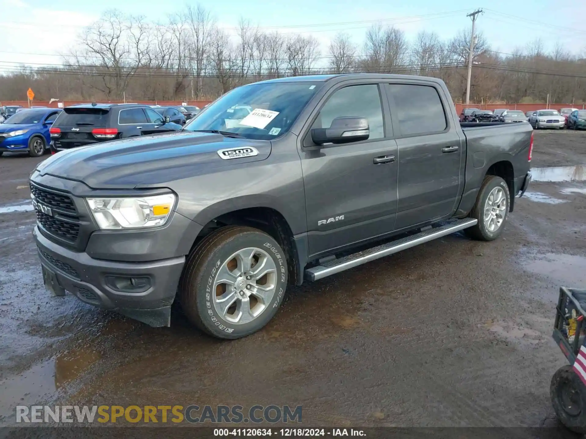 2 Photograph of a damaged car 1C6SRFFT2NN203282 RAM 1500 2022