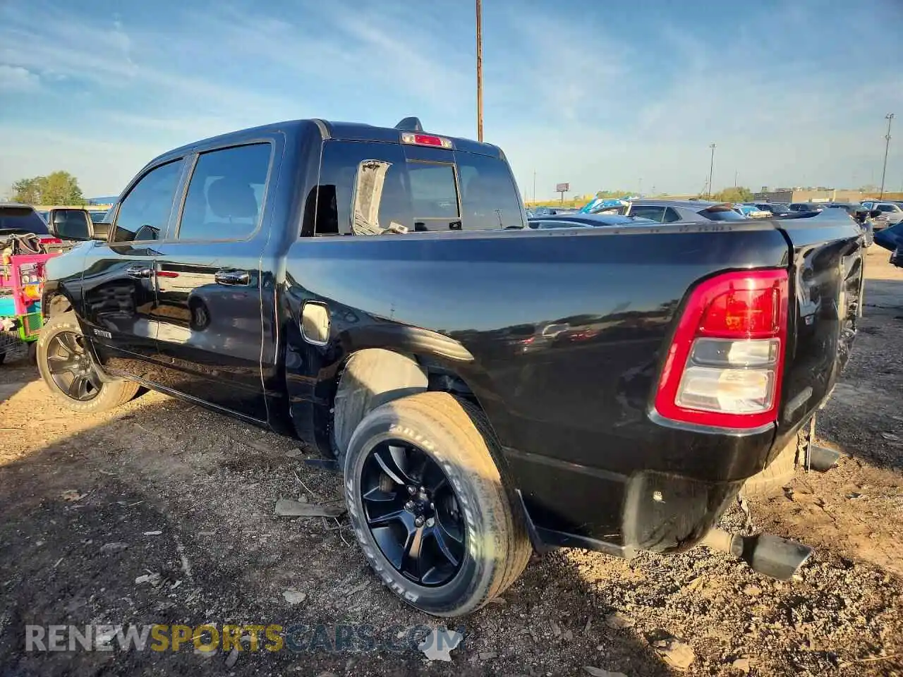 2 Photograph of a damaged car 1C6SRFFT2NN323955 RAM 1500 2022