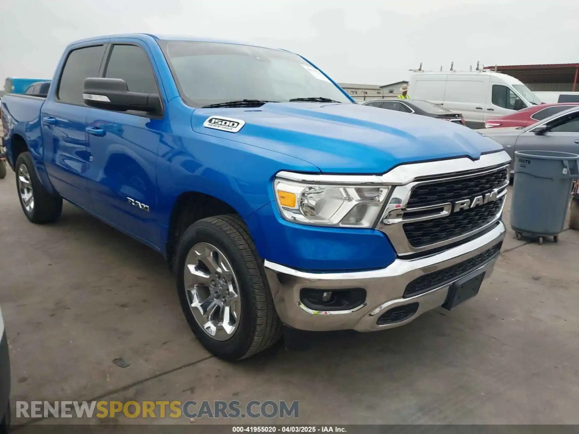 1 Photograph of a damaged car 1C6SRFFT2NN427314 RAM 1500 2022
