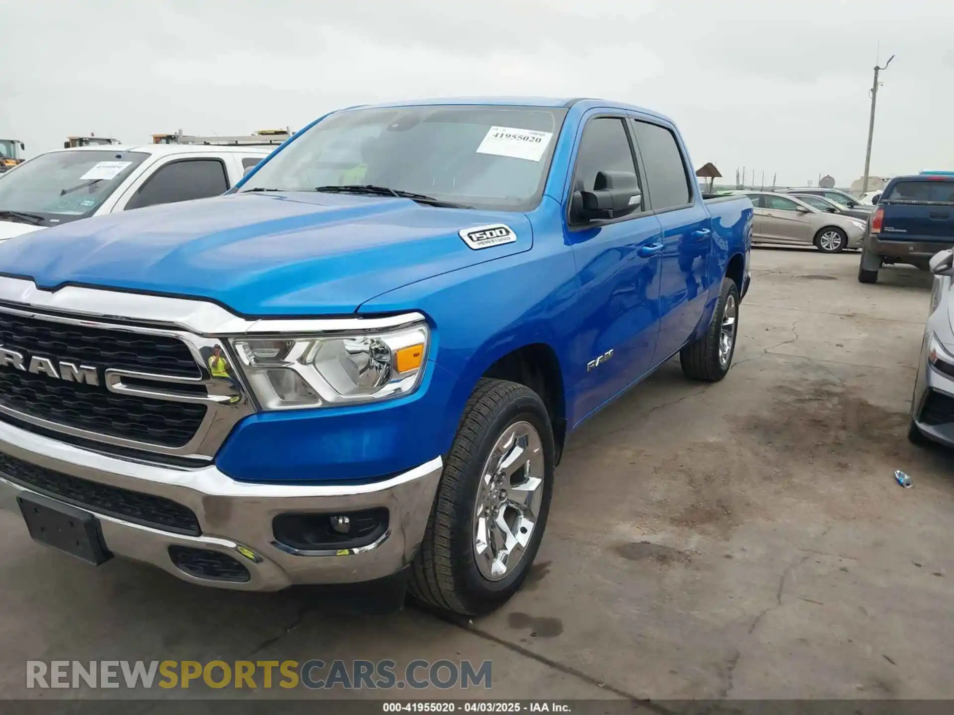 2 Photograph of a damaged car 1C6SRFFT2NN427314 RAM 1500 2022