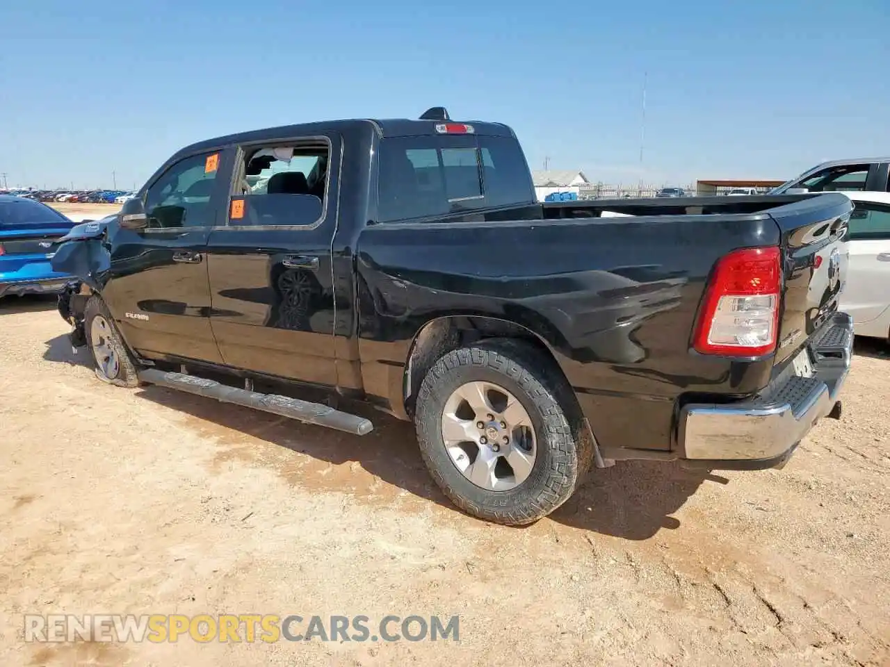2 Photograph of a damaged car 1C6SRFFT4NN400485 RAM 1500 2022