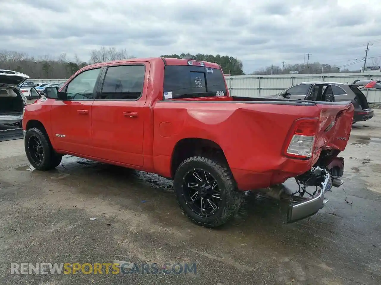 2 Photograph of a damaged car 1C6SRFFT5NN187823 RAM 1500 2022