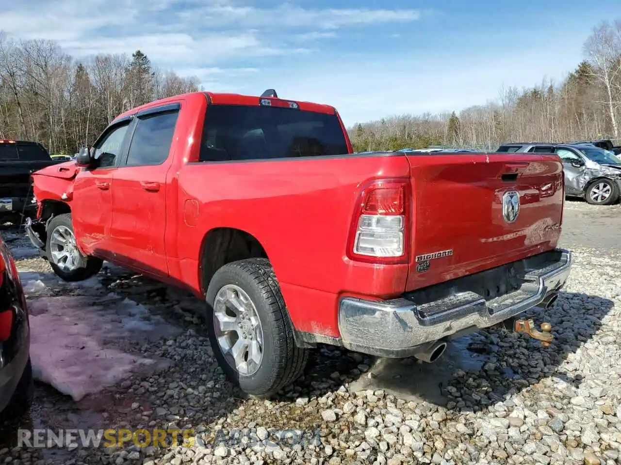 2 Photograph of a damaged car 1C6SRFFT5NN456645 RAM 1500 2022