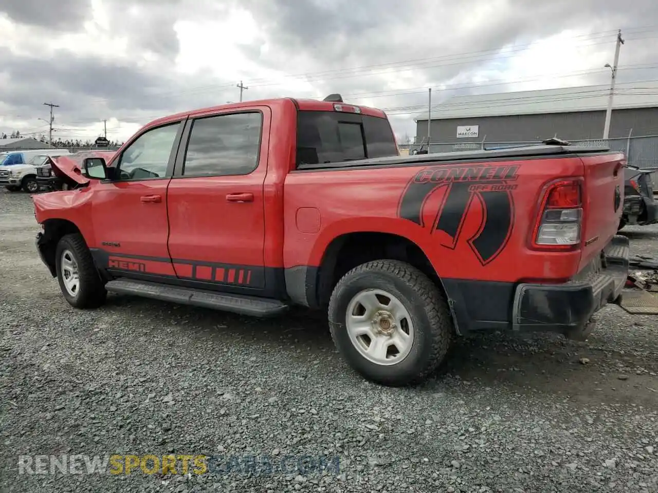 2 Photograph of a damaged car 1C6SRFFT6NN118865 RAM 1500 2022
