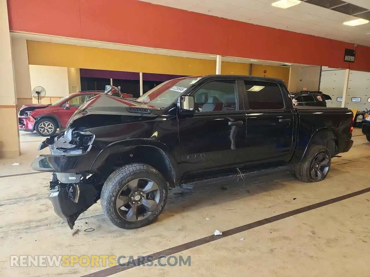 1 Photograph of a damaged car 1C6SRFFT6NN245180 RAM 1500 2022
