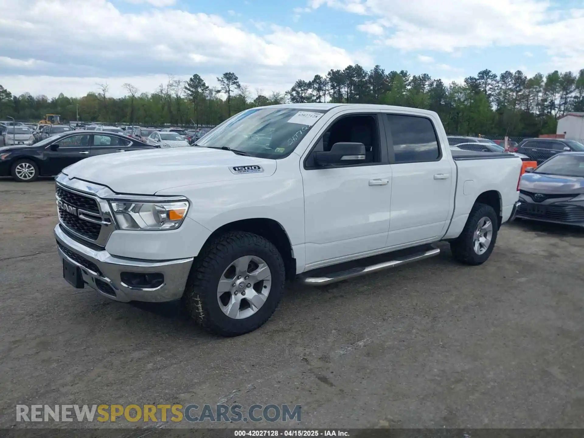 2 Photograph of a damaged car 1C6SRFFT6NN468531 RAM 1500 2022