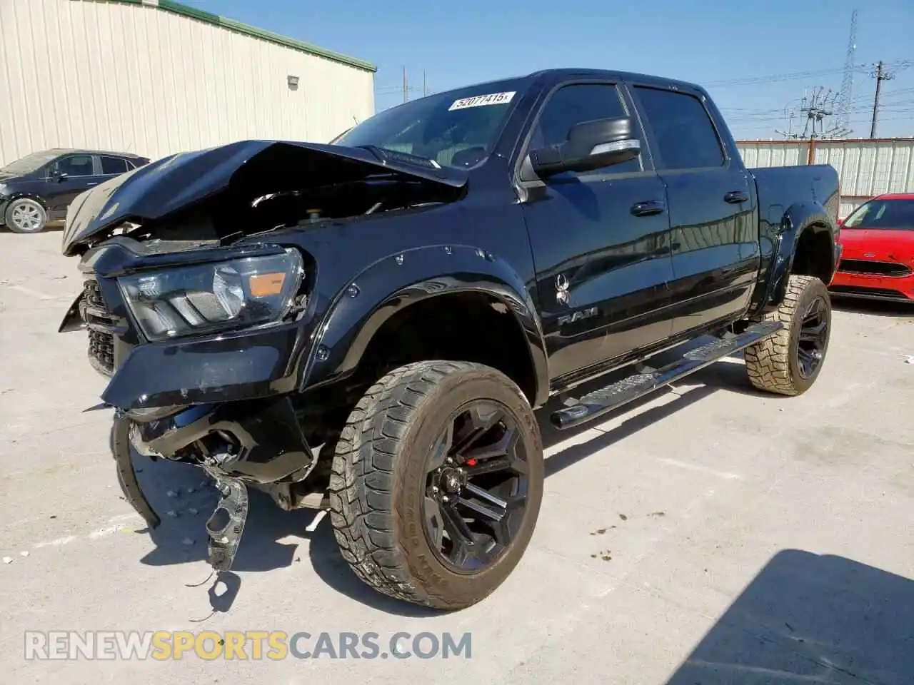 1 Photograph of a damaged car 1C6SRFFT7NN236617 RAM 1500 2022