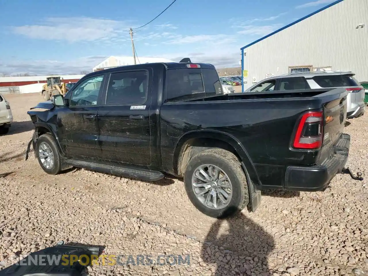 2 Photograph of a damaged car 1C6SRFFT7NN246676 RAM 1500 2022
