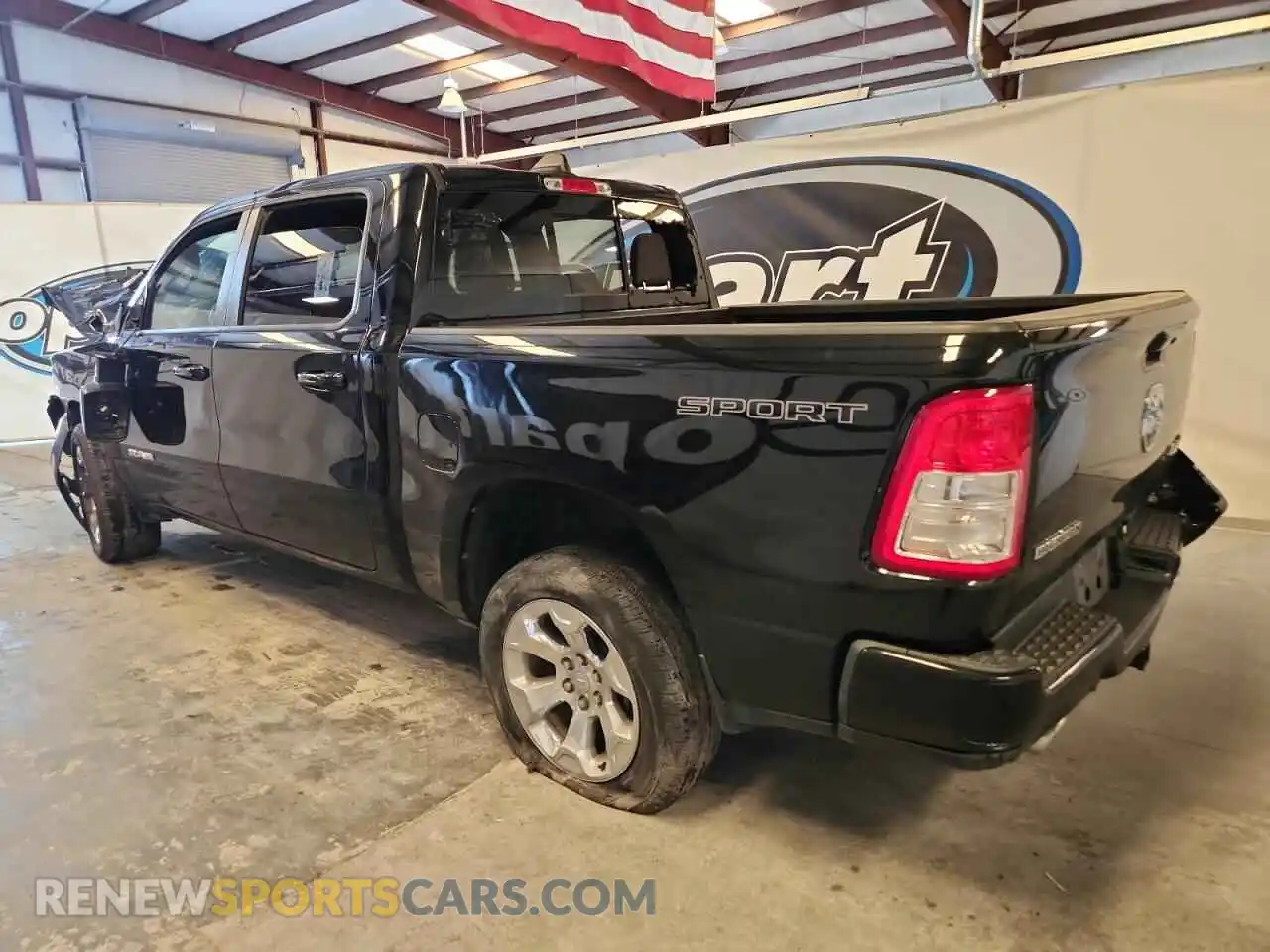2 Photograph of a damaged car 1C6SRFFT7NN412372 RAM 1500 2022