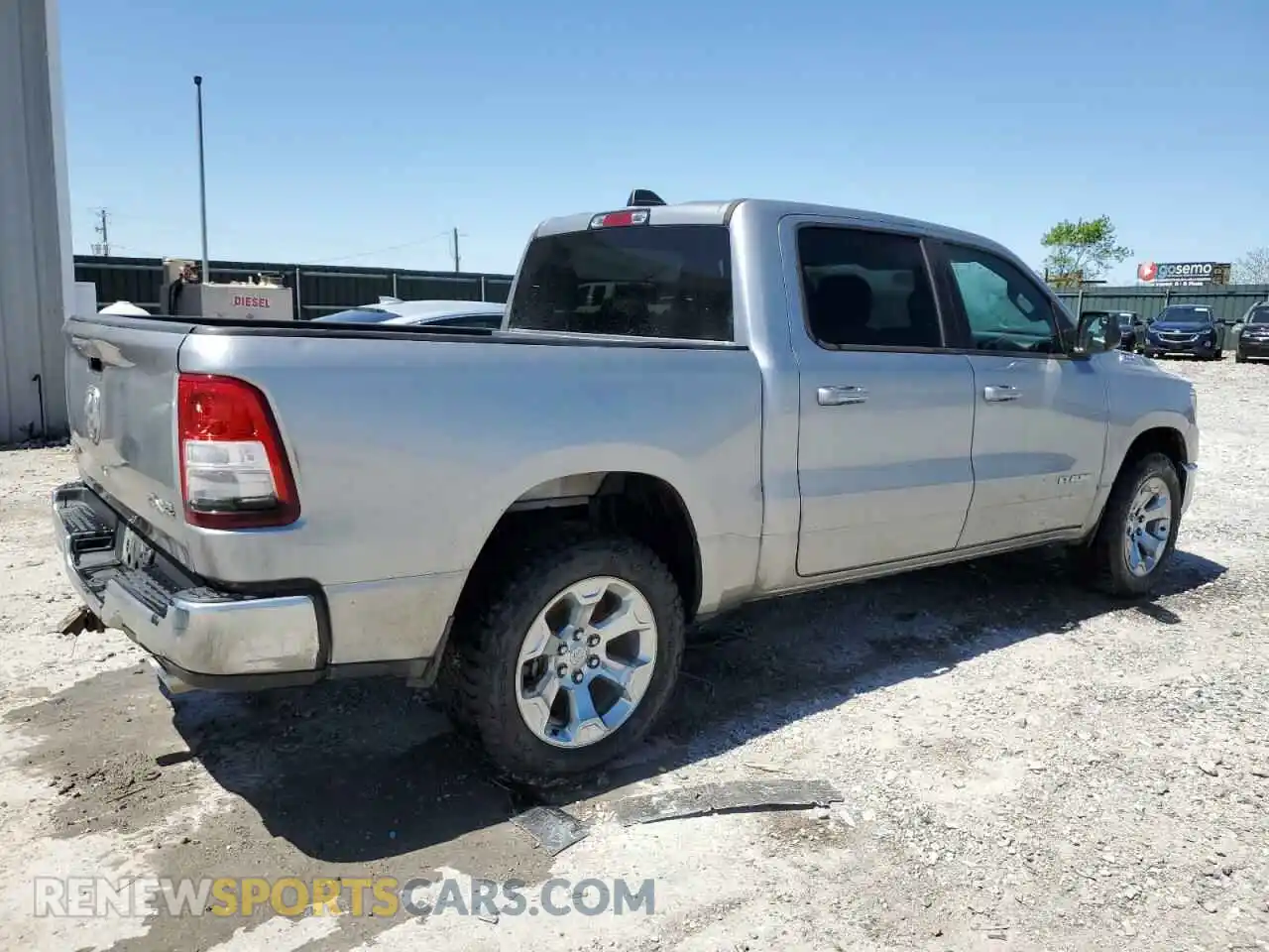 3 Photograph of a damaged car 1C6SRFFTXNN457130 RAM 1500 2022