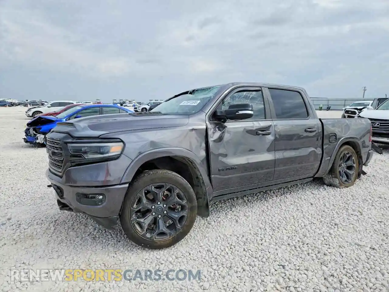 1 Photograph of a damaged car 1C6SRFHT0NN249884 RAM 1500 2022