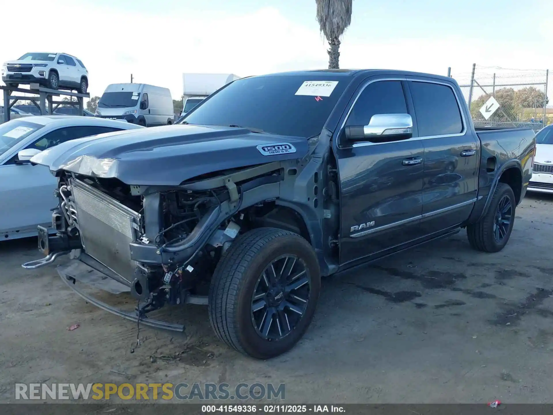 2 Photograph of a damaged car 1C6SRFHT2NN207555 RAM 1500 2022