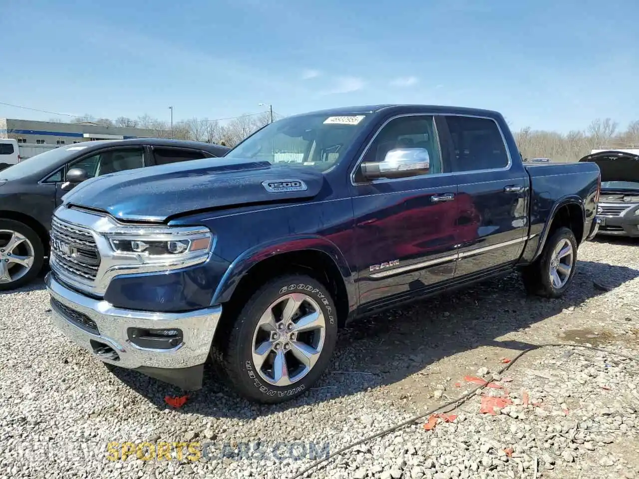 1 Photograph of a damaged car 1C6SRFHT4NN121938 RAM 1500 2022