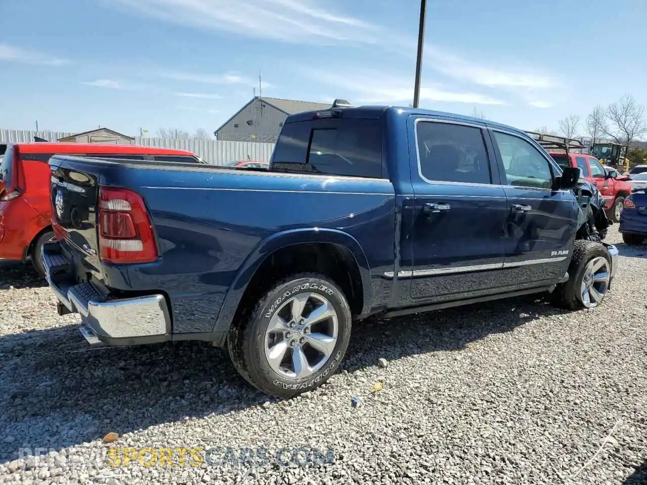 3 Photograph of a damaged car 1C6SRFHT4NN121938 RAM 1500 2022