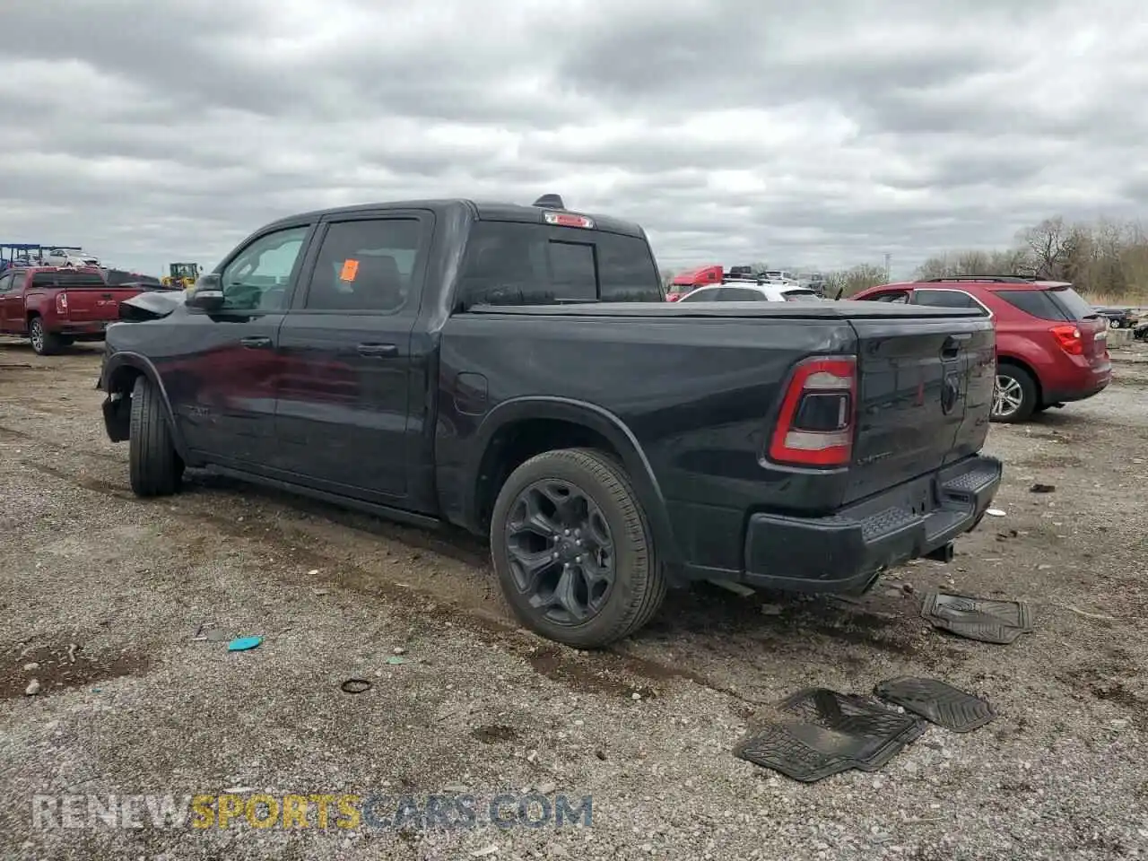 2 Photograph of a damaged car 1C6SRFHT8NN380674 RAM 1500 2022