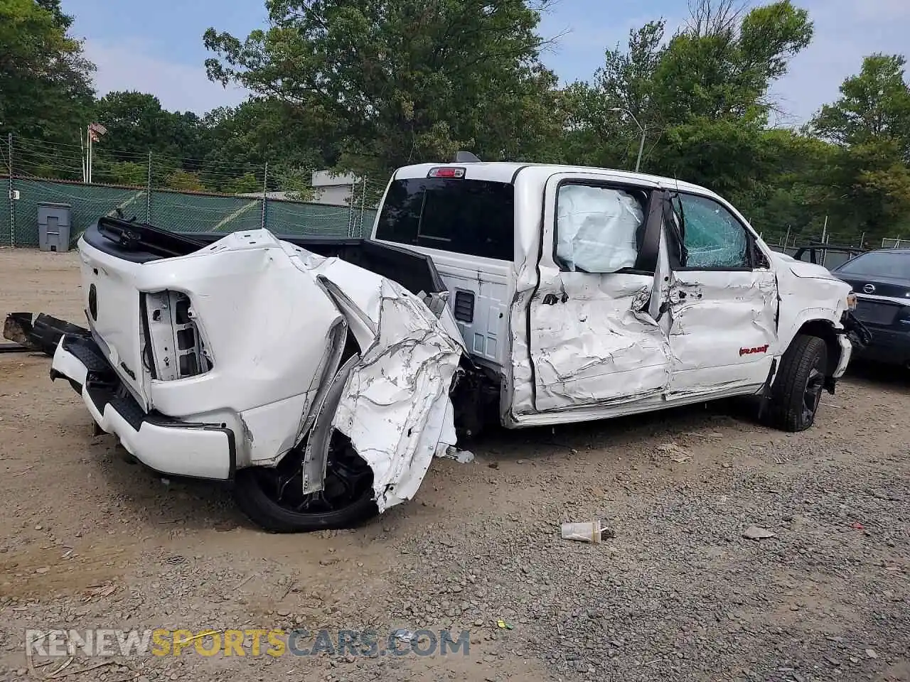 3 Фотография поврежденного автомобиля 1C6SRFHTXNN331203 RAM 1500 2022