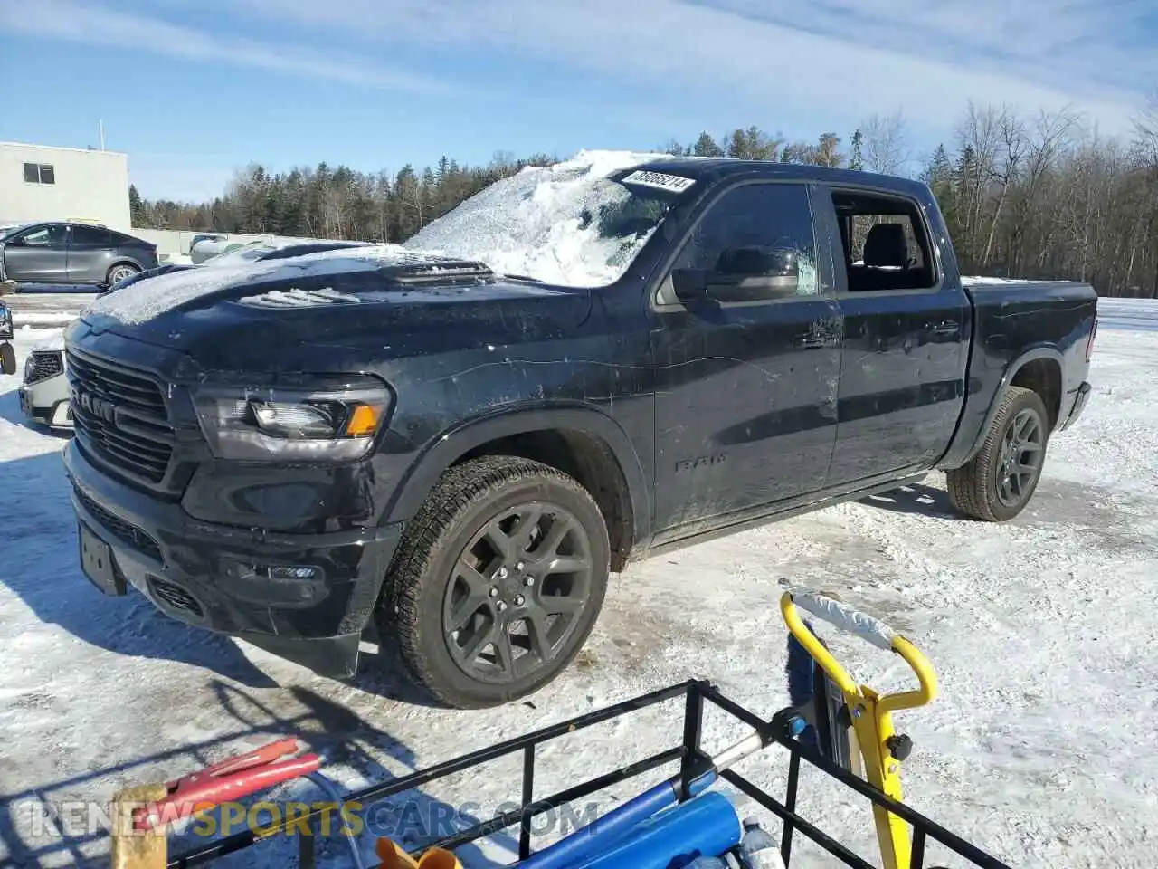 1 Photograph of a damaged car 1C6SRFJT8NN347524 RAM 1500 2022