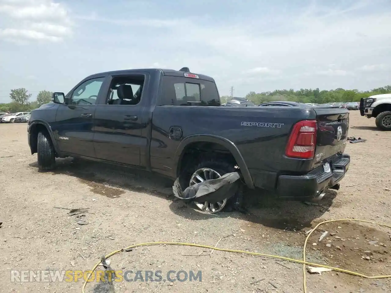 2 Photograph of a damaged car 1C6SRFRTXNN417612 RAM 1500 2022
