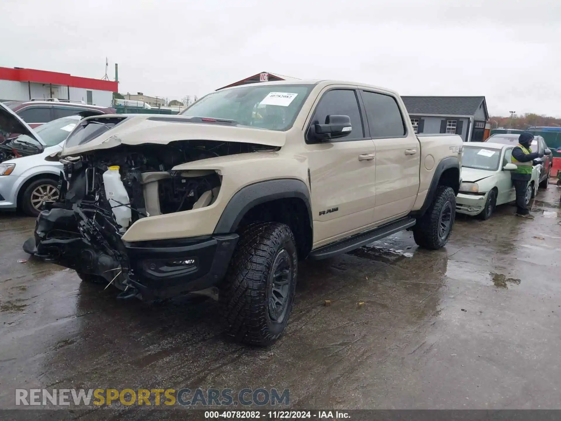 2 Photograph of a damaged car 1C6SRFU96NN404111 RAM 1500 2022
