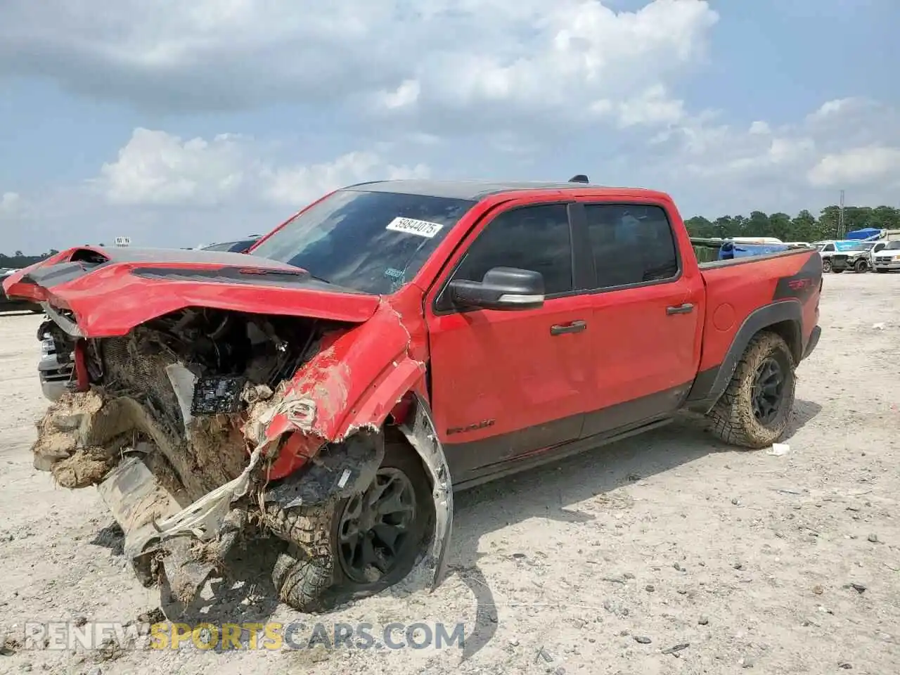 1 Photograph of a damaged car 1C6SRFU97NN240819 RAM 1500 2022