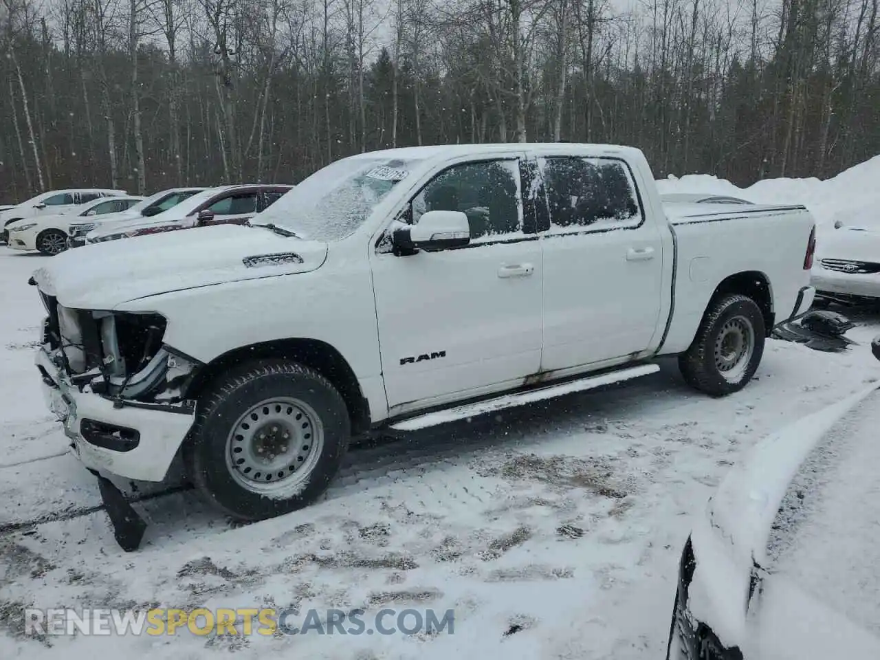 1 Photograph of a damaged car 1C6SRFVT7NN277881 RAM 1500 2022